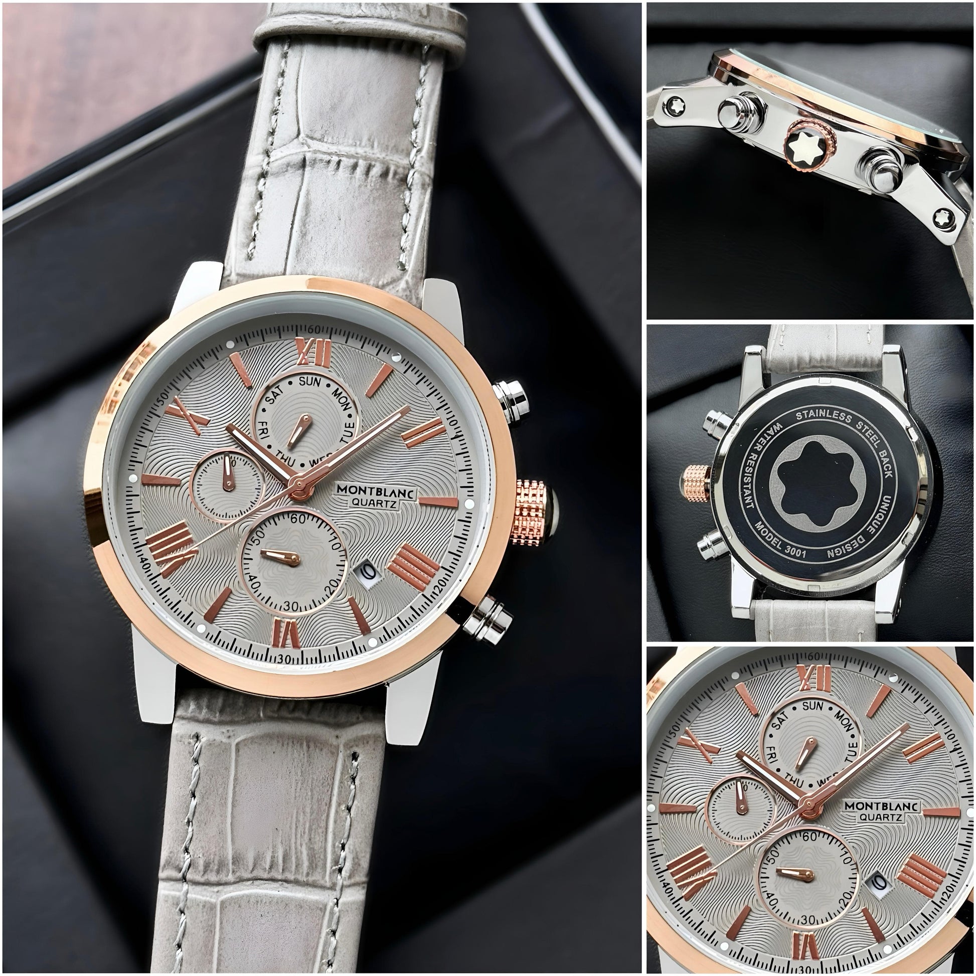 Formal leather watch