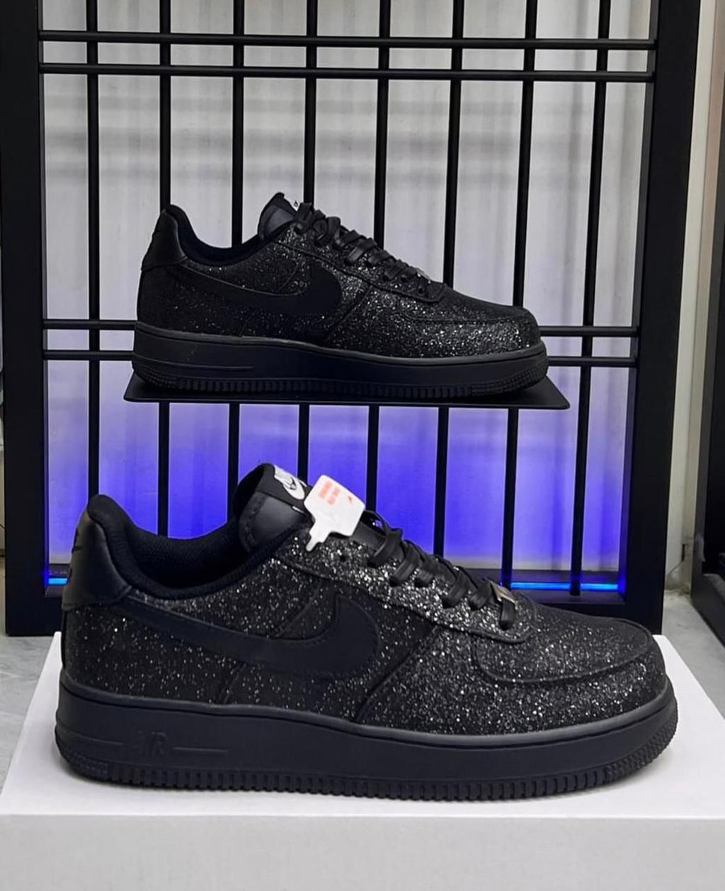 Airforce 1 all black glitter