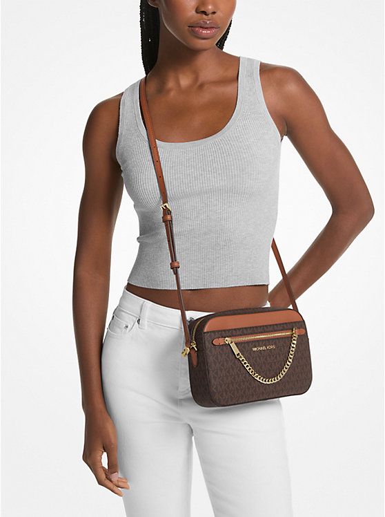 Jet set chain crossbody sling bag