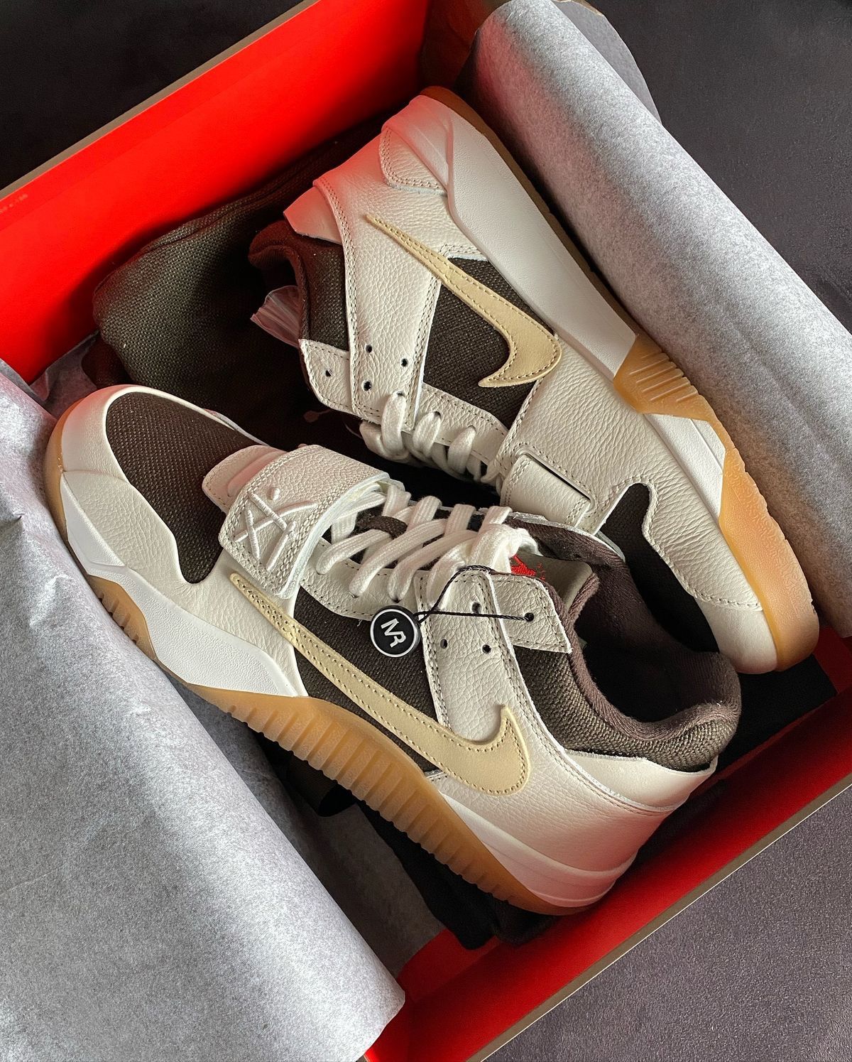 Travis scott X jordan jumpman jack trainer sail