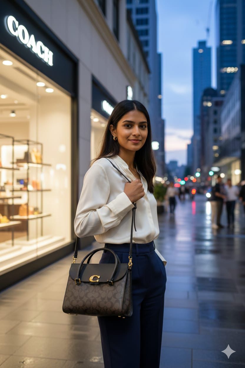 LEATHER HAND BAG FOR HER