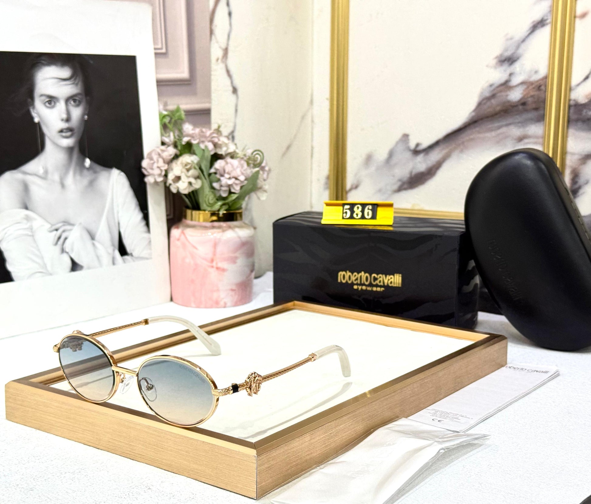 CAVALLI LUXE ROUND SUNGLASSES