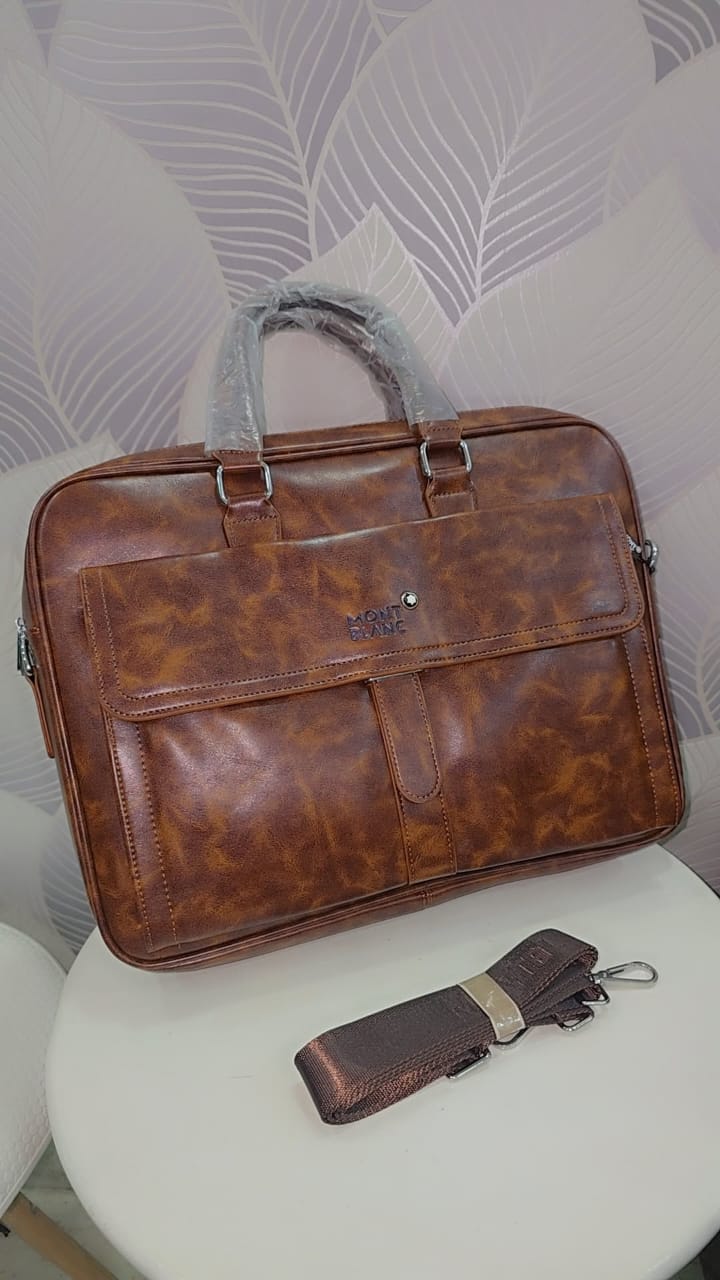 MB LEATHER LAPTOP BAG