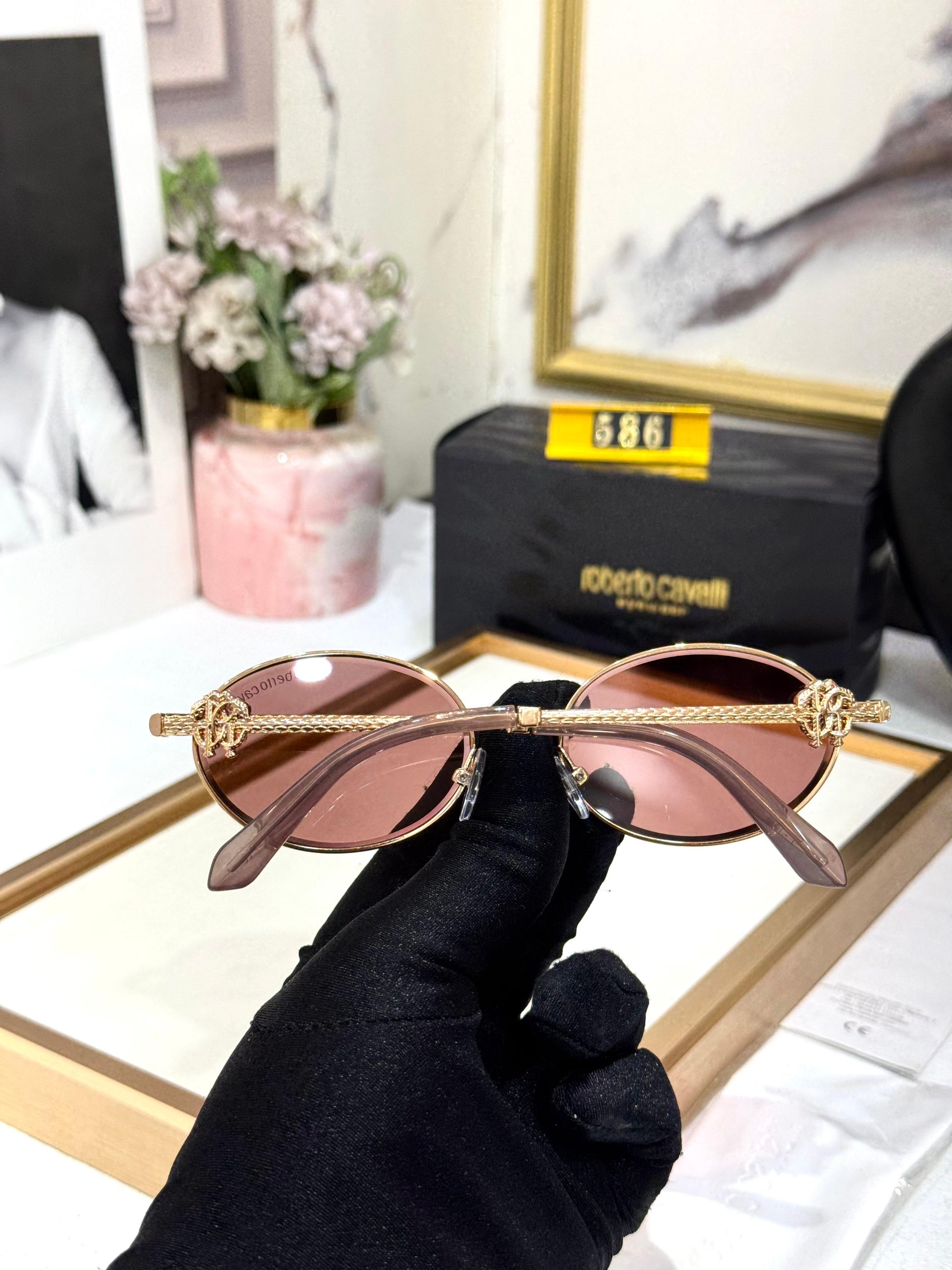 CAVALLI LUXE ROUND SUNGLASSES