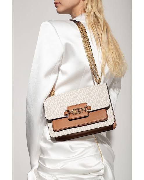 Mk heather leather shoulder bag