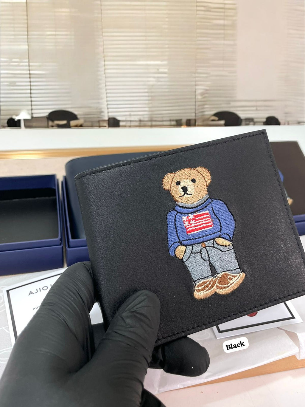 Ralph lauren leather mens wallets