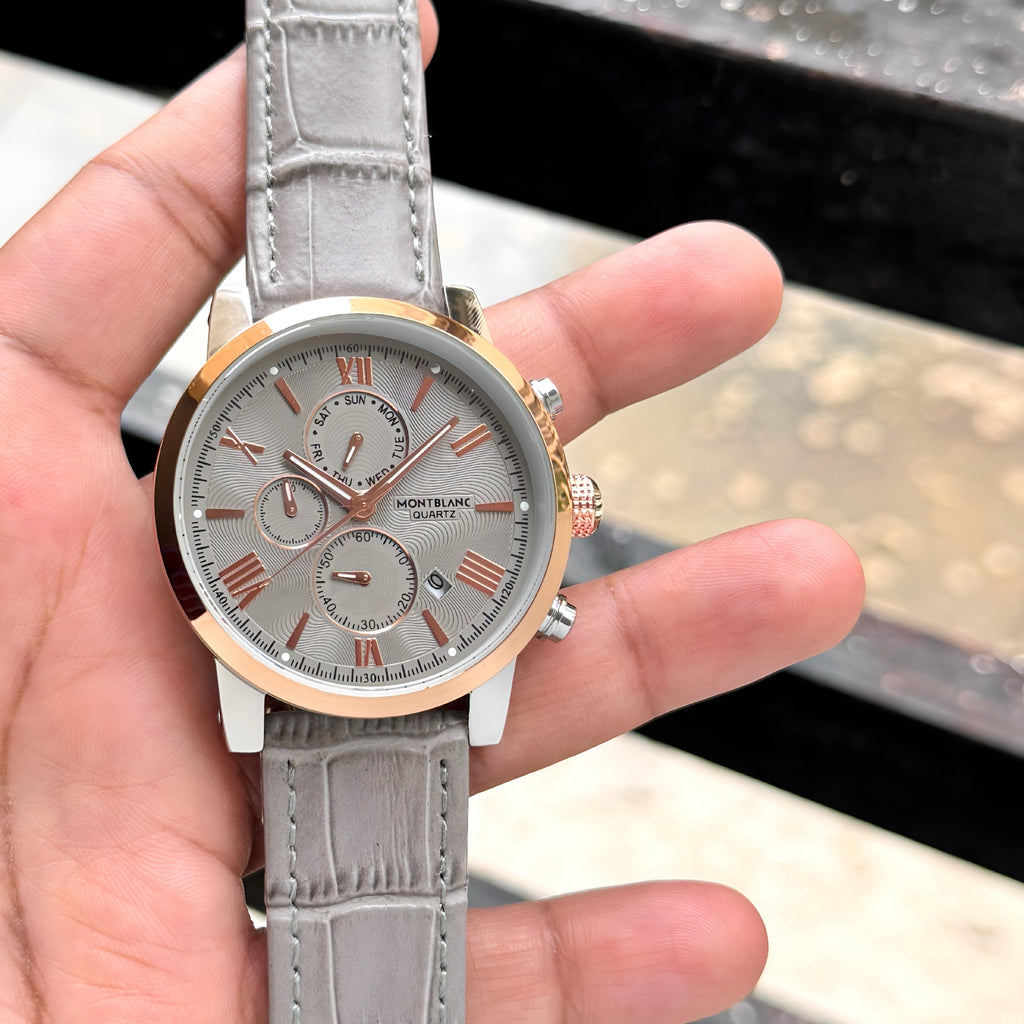 Formal leather watch