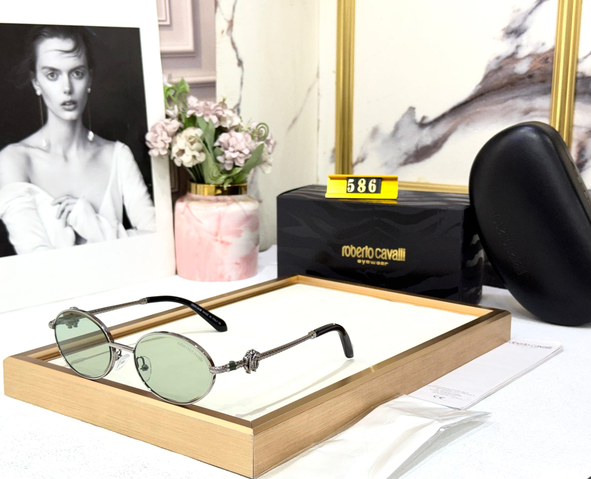 CAVALLI LUXE ROUND SUNGLASSES