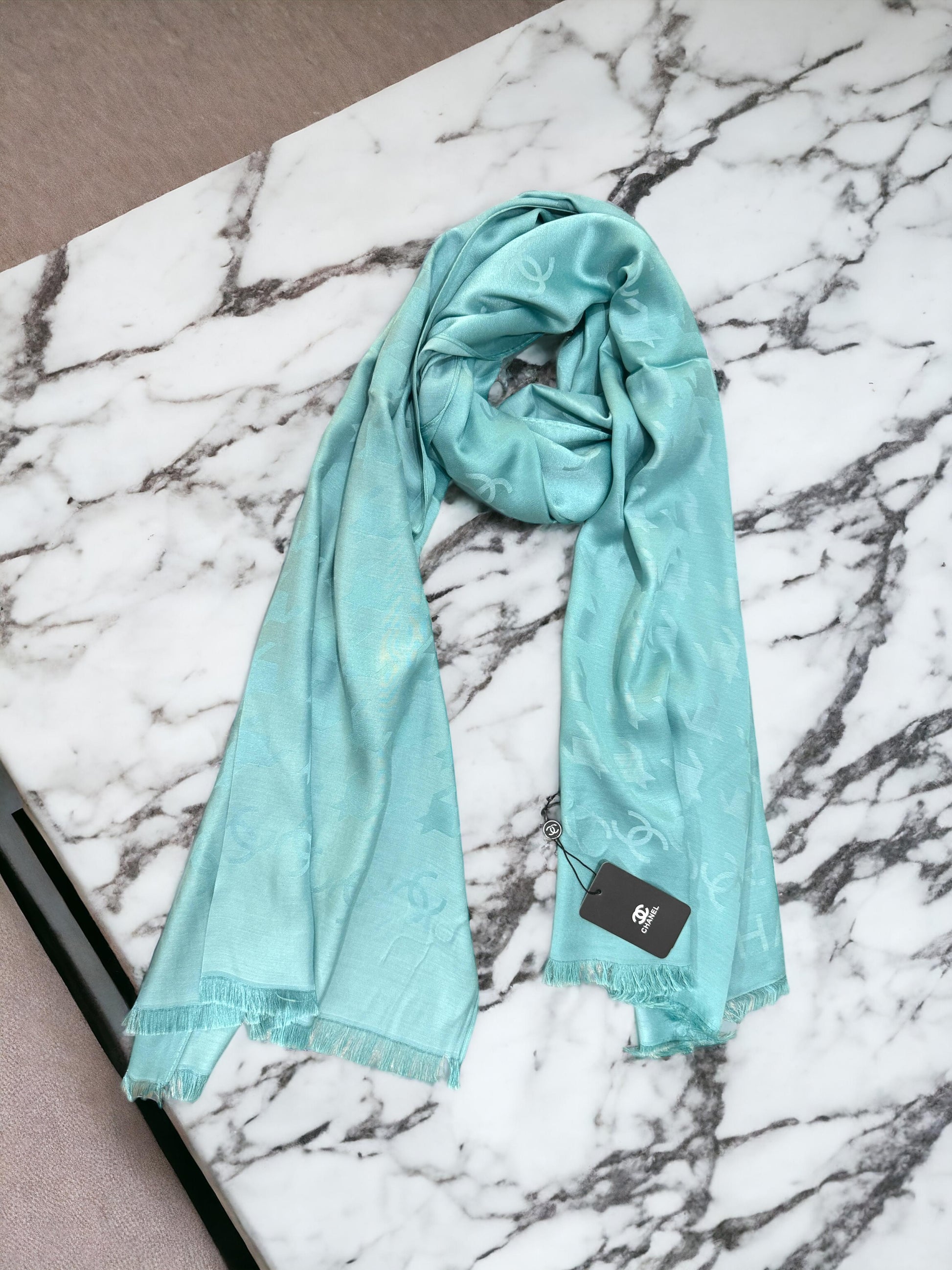 Cotton silk blend stole