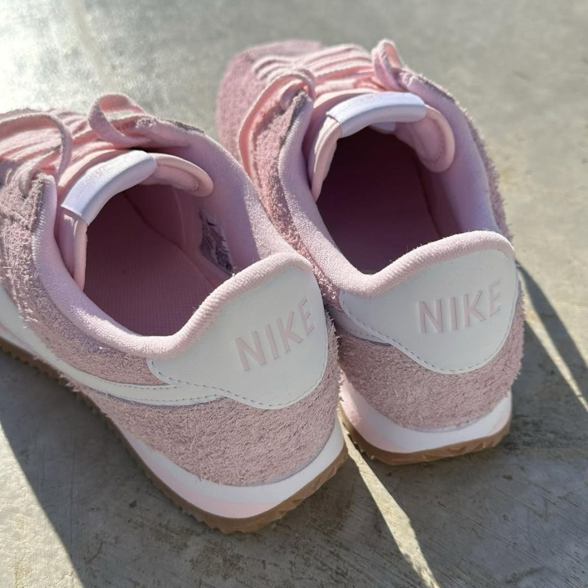 Cortez pink foam shoe